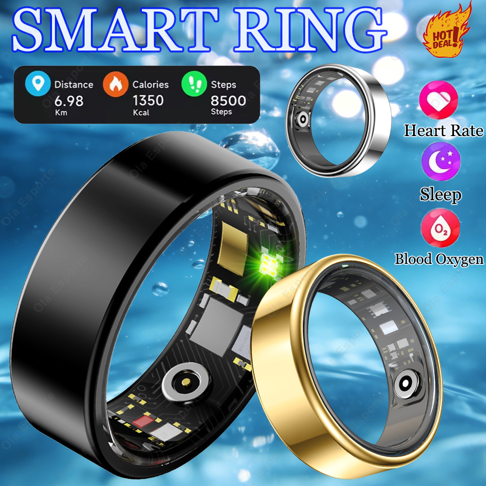 Blood Oxygen Monitor - New Multi-Functional Smart Ring Men Women