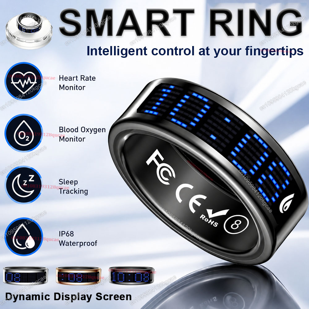 Smart Ring Display Screen Touc - огляд і ціна Blood Oxygen Monitor