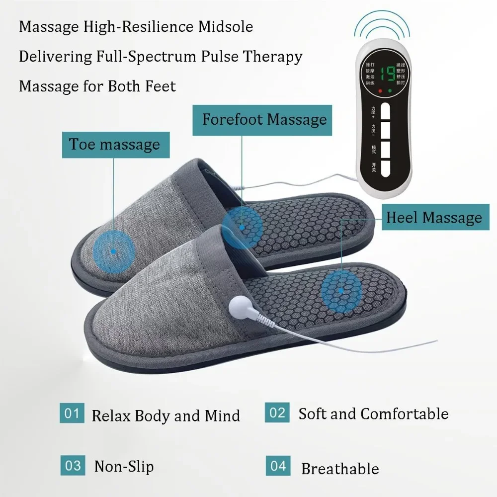 Electric Pulse Massage Slipper - огляд і ціна Ems Foot Massager