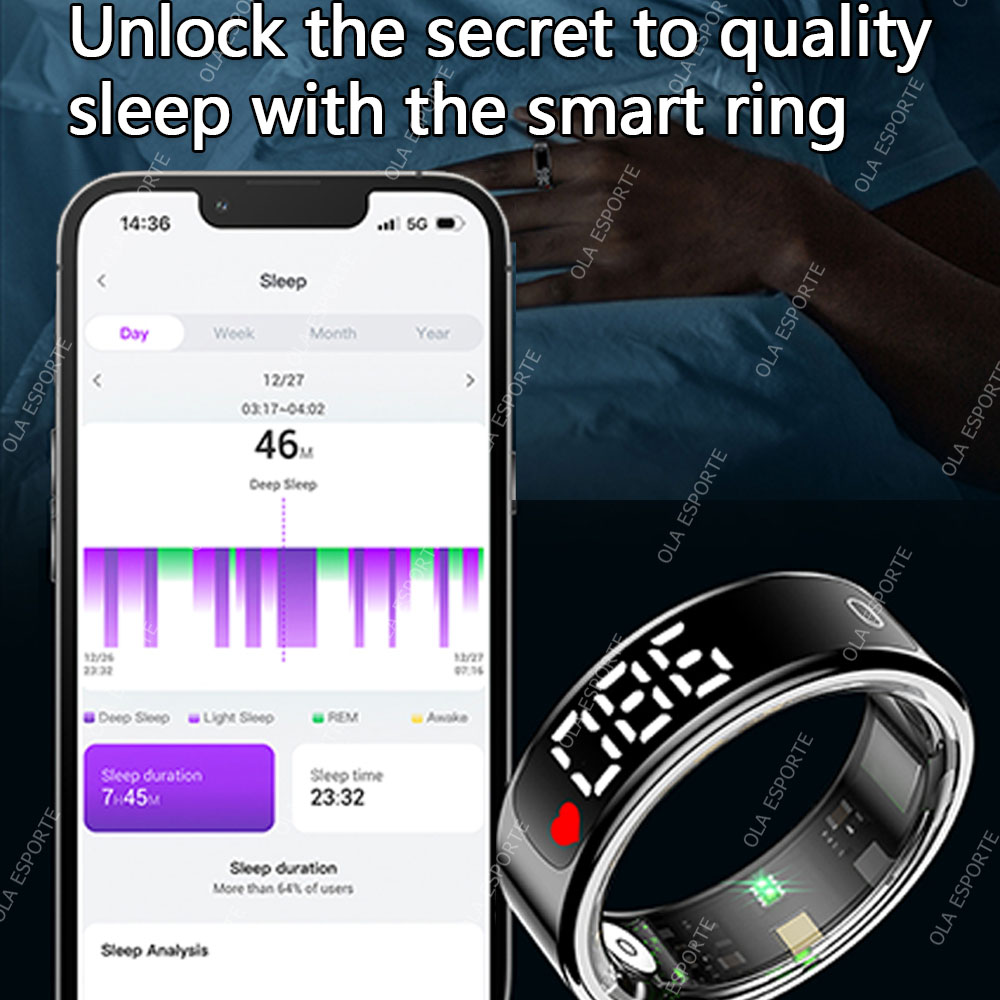 Smart Ring with Charging Case  - огляд і ціна Blood Oxygen Monitor